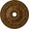 Ekena Millwork Flagstone Ceiling Medallion (Fits Canopies up to 3 7/8"), 30"OD x 3 7/8"ID x 3 1/4"P, Smokey Topaz CM30FLSTF - alternate 1